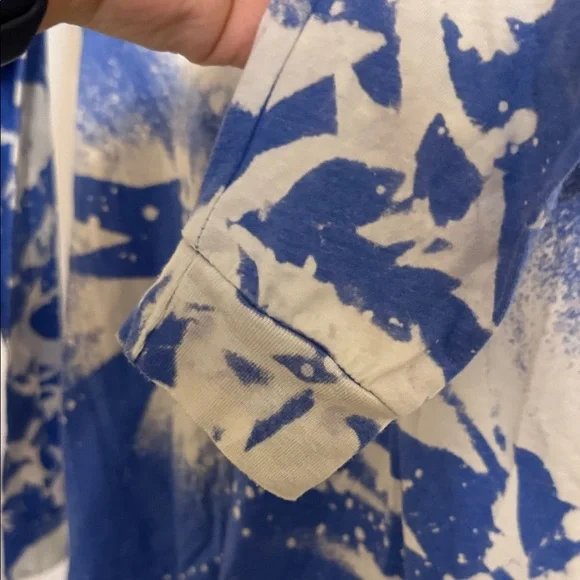 Bella Canvas Long Sleeve Tee - Blue and White USA Design - Picture 4 of 5